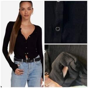 NWT Michael Lauren Vesca Snap Front top